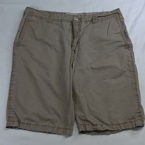 Buckle 38‎ x 23" Khaki Flintridge Slim Flat Front Chino Shorts